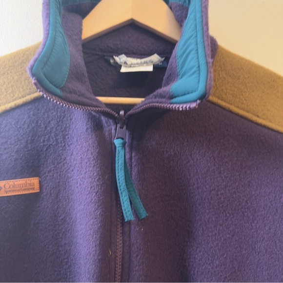 Vintage 90'S Columbia Bugaboo Mountain Jacket Shell Jacket Men's M Green/Purple - Picture 9 of 12